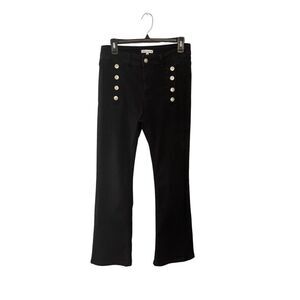oo la la high waisted black sailor pants - M